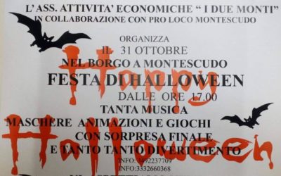31 Ottobre 2019: Festa di Halloween a Montescudo!