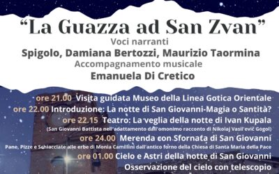 Notte Bianca alla Chiesa della Pace e al Museo della Linea Gotica Orientale di Trarivi: La Guazza ad San Zvan
