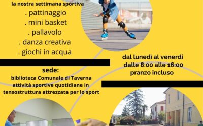 CENTRO ESTIVO COMUNALE “Campo estivo a tutto sport”: POSTI ANCORA DISPONIBILI